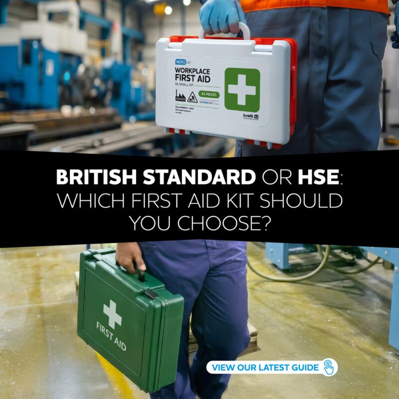 British Standard or HSE first aid kit guide