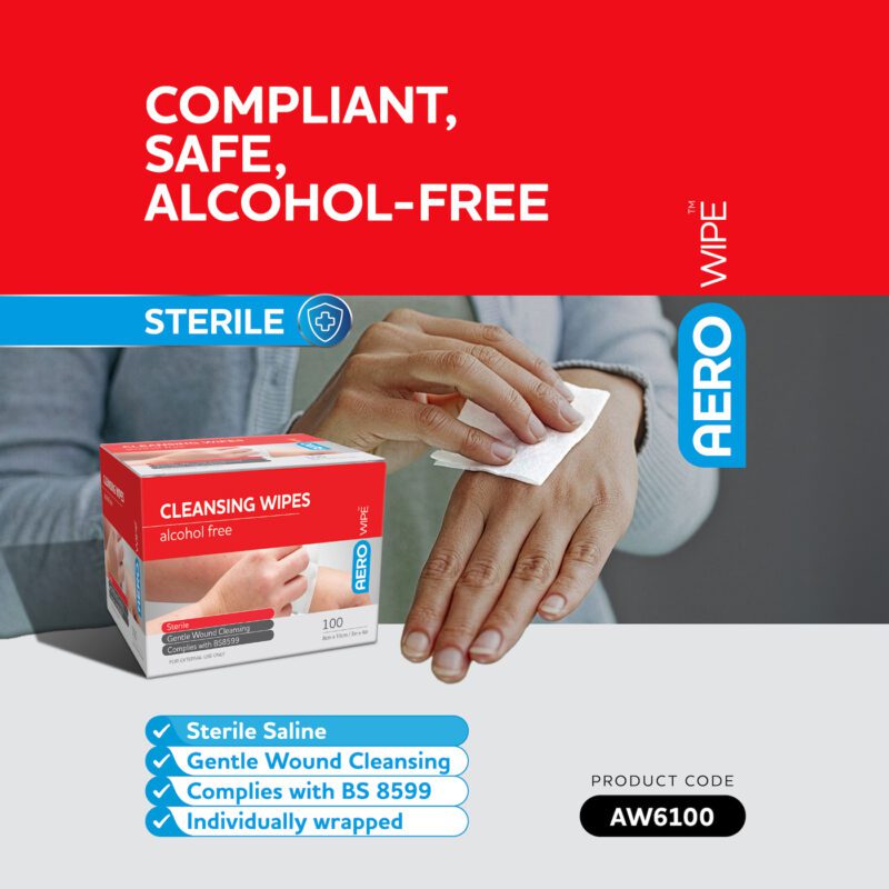 Compliant, Safe, Alcohol-Free – AeroWipe™ Cleansing Wipes