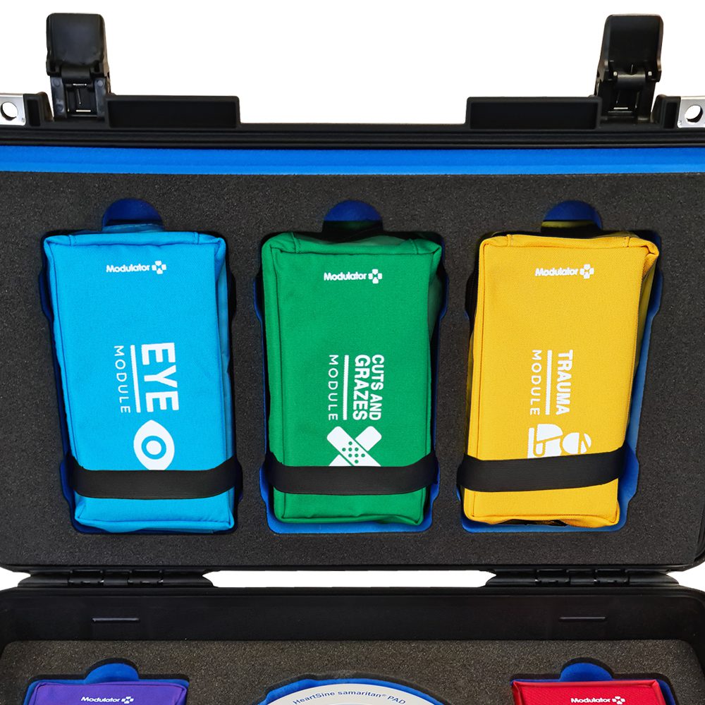 Modulator Hybrid Trauma Kit with bespoke injury specific first aid modules