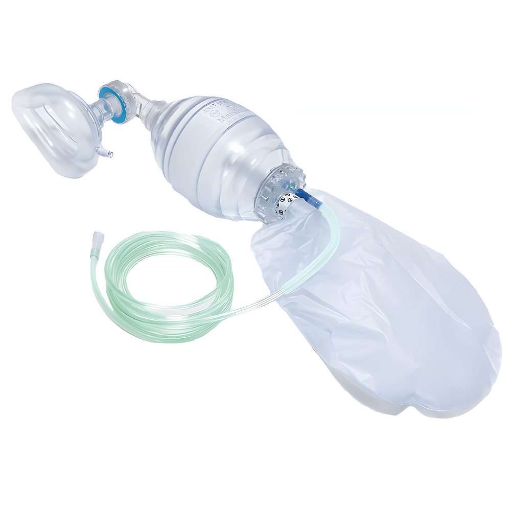 Adult Manual Resuscitator 1500ml PVC Ambu Bag With Oxygen Tube – CPR Ready