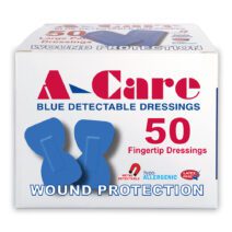 A-Care Blue Detectable Fingertip (75 x 45mm) – Box 50