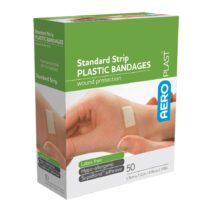 AeroPlast™ Plastic Standard Strip Plasters 7.2 x 1.9cm – Box 50