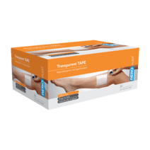 AeroPoreâ„¢ Clear Plastic Tape - 2.5cm x 5m (BOX 12)