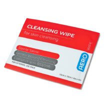 AeroWipe™ Alcohol-Free Saline Cleansing Wipes – Box 100