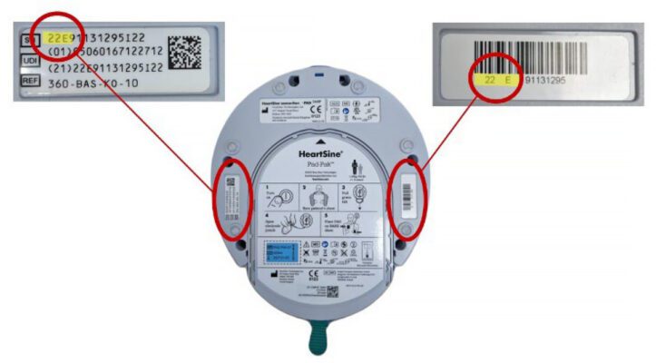 Serial Number Pacemaker HeartSine Samaritan Urgent Product Safety Notice - Aero Healthcare UK