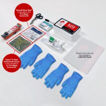 RapidStop Pro Bleed Control Kit contents in Weatherproof Case