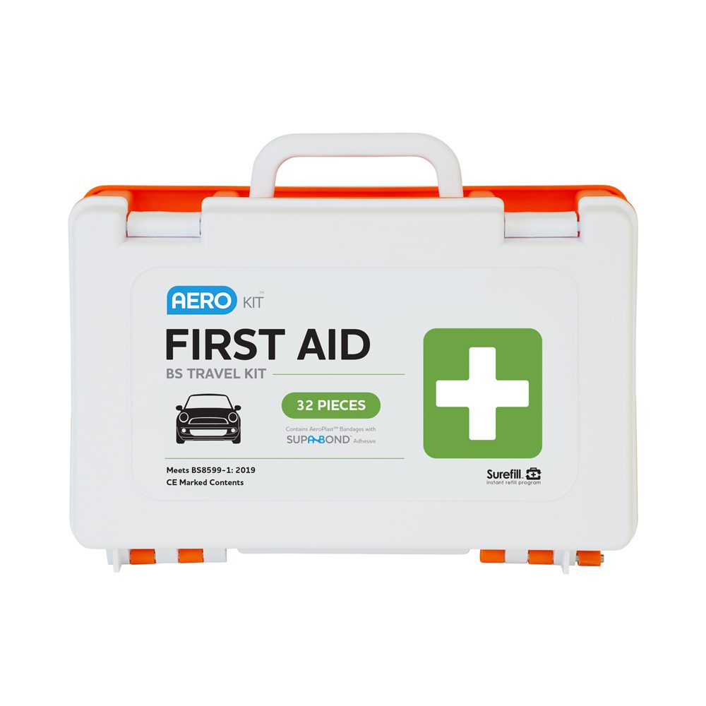 AeroKit™ British Standard Travel First Aid Kit – Robust Case