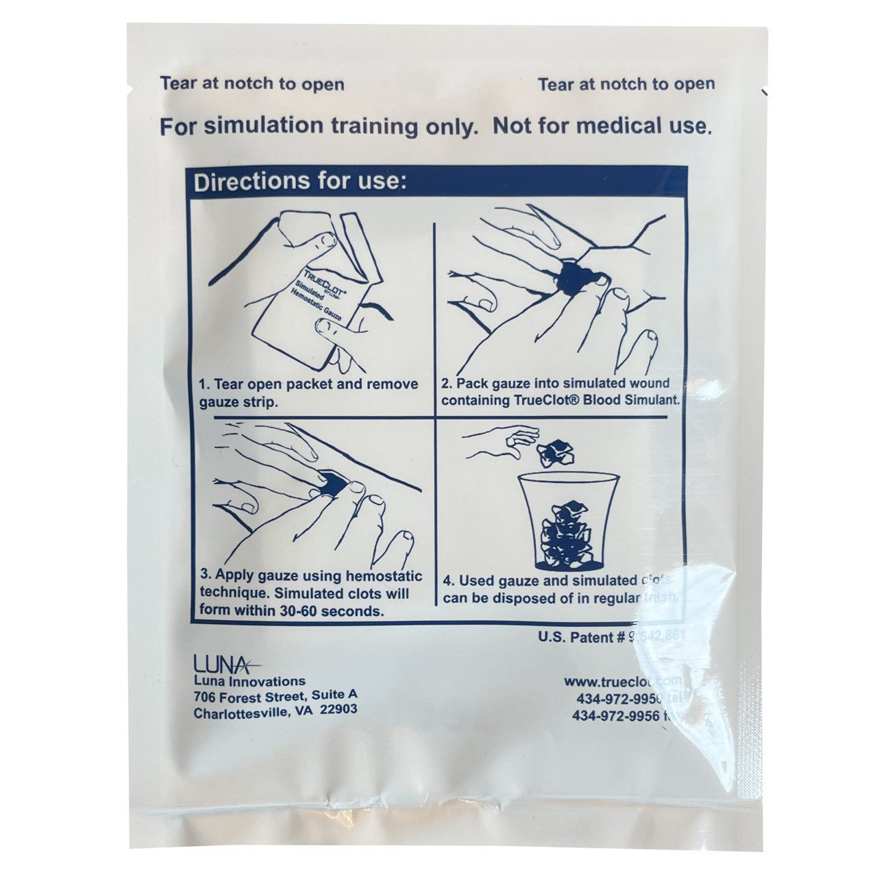 Survivex Hemostatic Gauze - Quick Blood Clotting Gauze For