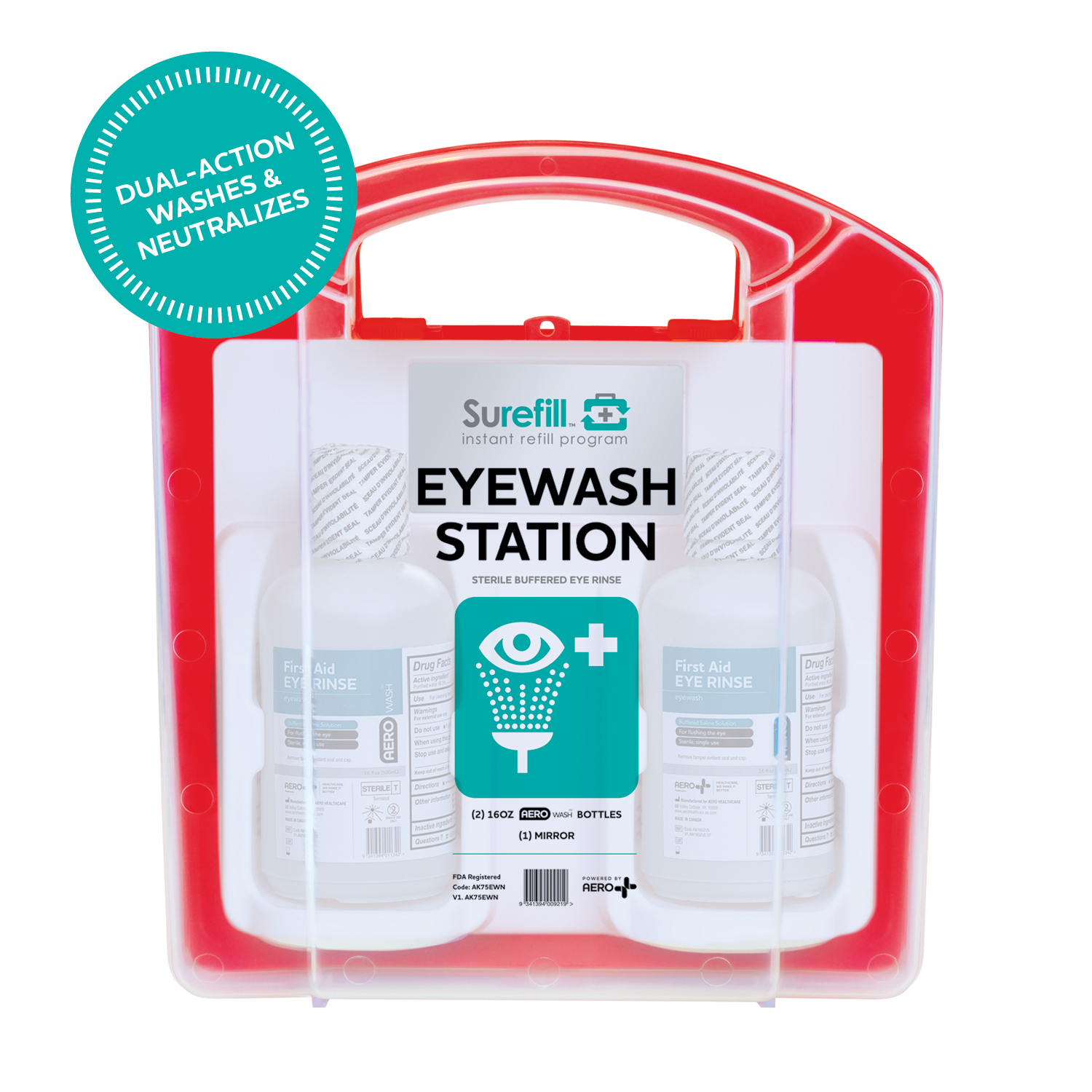 Surefill™ Emergency Eyewash Station 75 series #AK75EWN | Aero