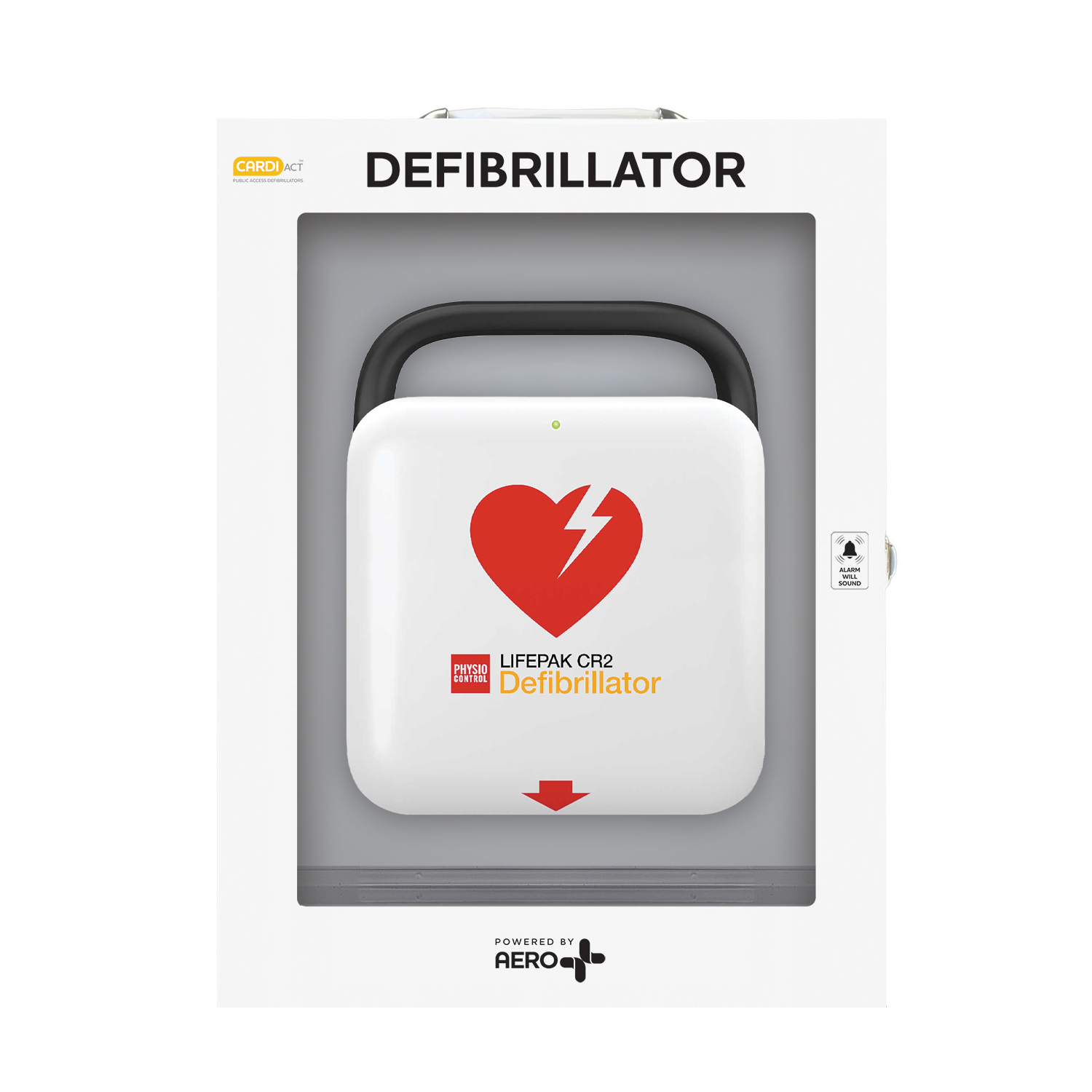 LIFEPAK® CR2 Fully-automatic WIFI English Handle Alarmed Cabinet