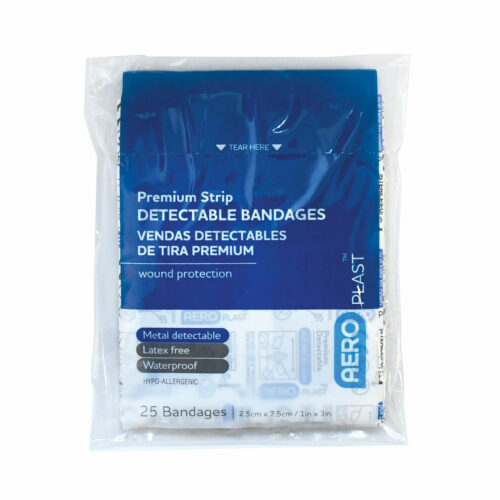 AeroPlast™ Detectable Blue Adhesive Bandage (25pk) <span class = "aero_product_number"> #SSAD1025 </span>