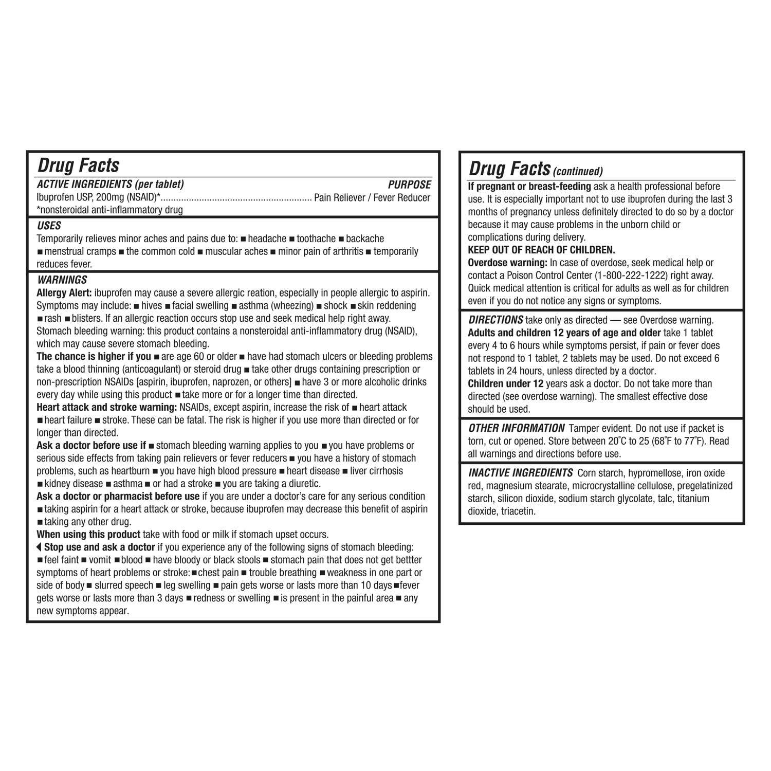 AeroTab™ Ibuprofen Tablets USP 200mg 50/box ATIB50 Aero Healthcare USA