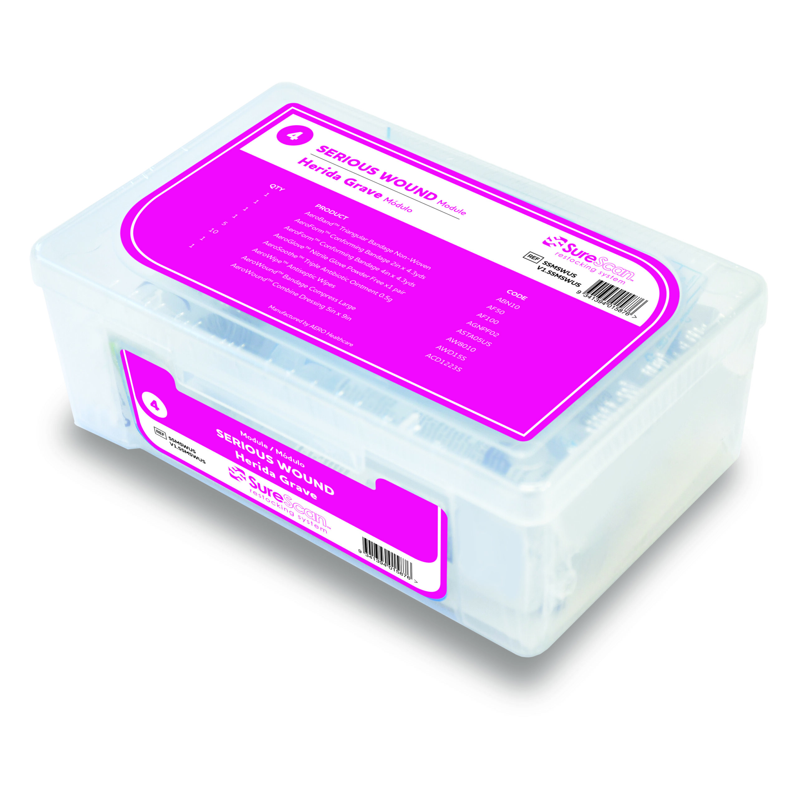 SureScan™ First Aid Module Serious Wound #SSMSWUS | Aero