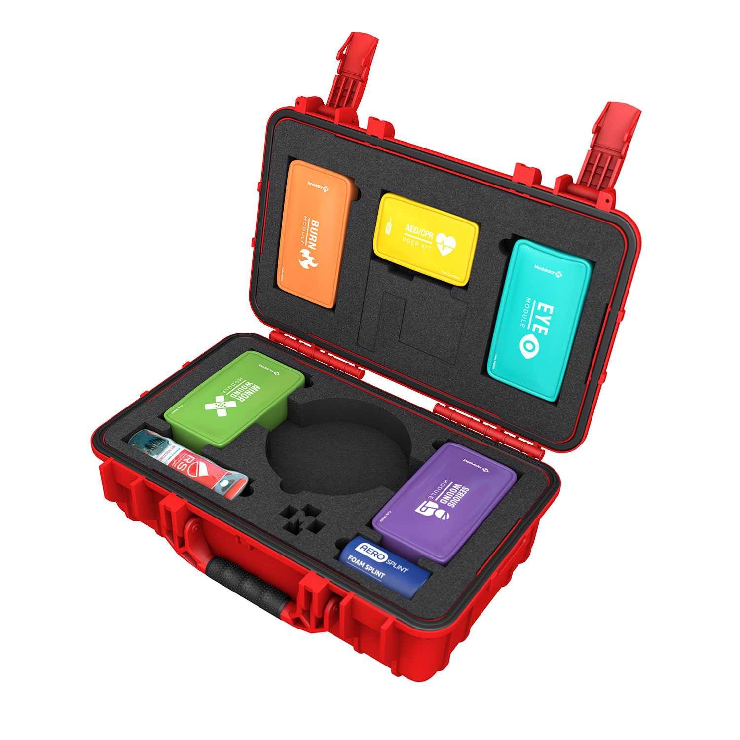 Modulator Trauma Kit without AED – XL Rugged Hard Case #M600