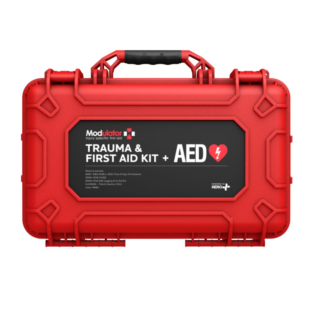 Modulator Trauma Kit with Heartsine 360P – XL Rugged Hard Case