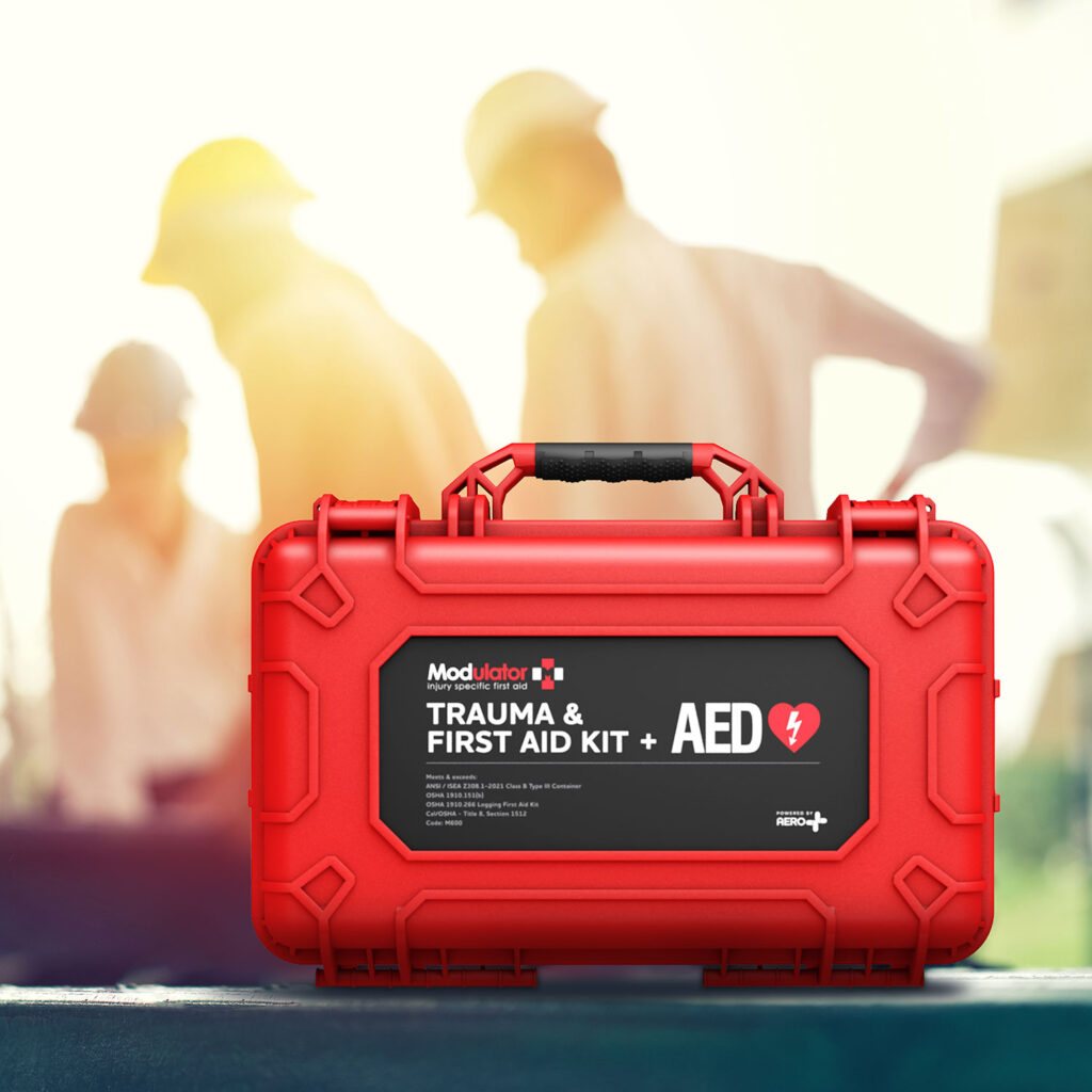 Modulator Trauma Kit with Heartsine 360P – XL Rugged Hard Case