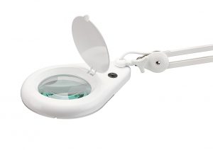 Image of LED Magnifying Lamp with Table Clamp (12cm diameter, 115cm extension)