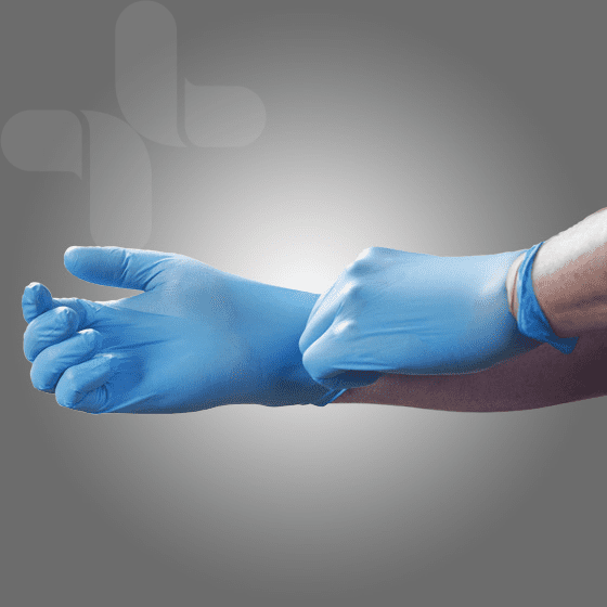 Image of AEROGLOVE Medium Nitrile Powder-Free Gloves Box/100