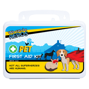 PET Plastic Waterproof First Aid Kit 21cm W x 7.5cm D x 13cm H