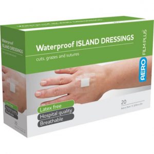 AEROFILM PLUS Waterproof Island Dressing 4 x 5cm Box/20