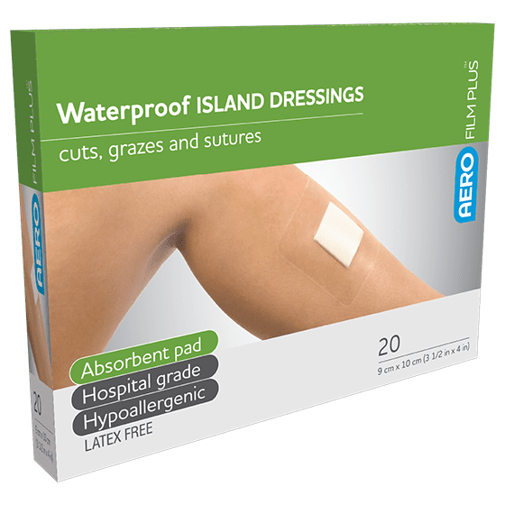 AEROFILM PLUS Waterproof Island Dressing 9 x 10cm Box/20 (GST Free