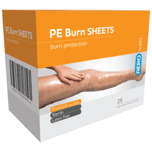 AEROBURN Polyethylene Burn Sheet 60 x 90cm Box/25