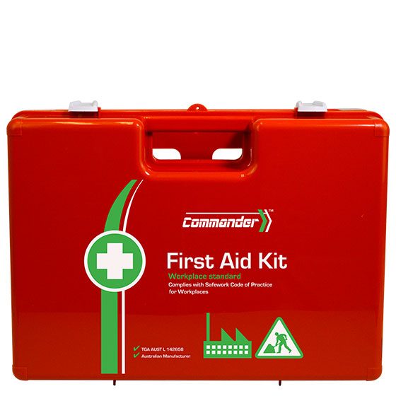 COMMANDER 6 Series Plastic Rugged First Aid Kit 30.5 x 43 x 14.5cm>