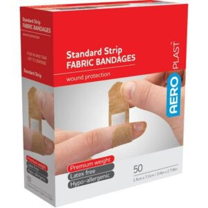 AEROPLAST Premium Fabric Standard Strip 7.2 x 1.9cm Box/50