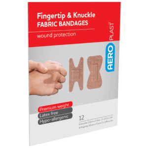 AEROPLAST Premium Fabric Fingertip & Knuckle Dressings Env/12