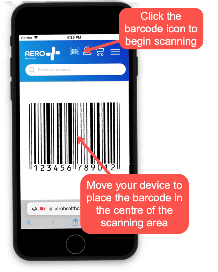 Barcode Scanning | Aero Healthcare