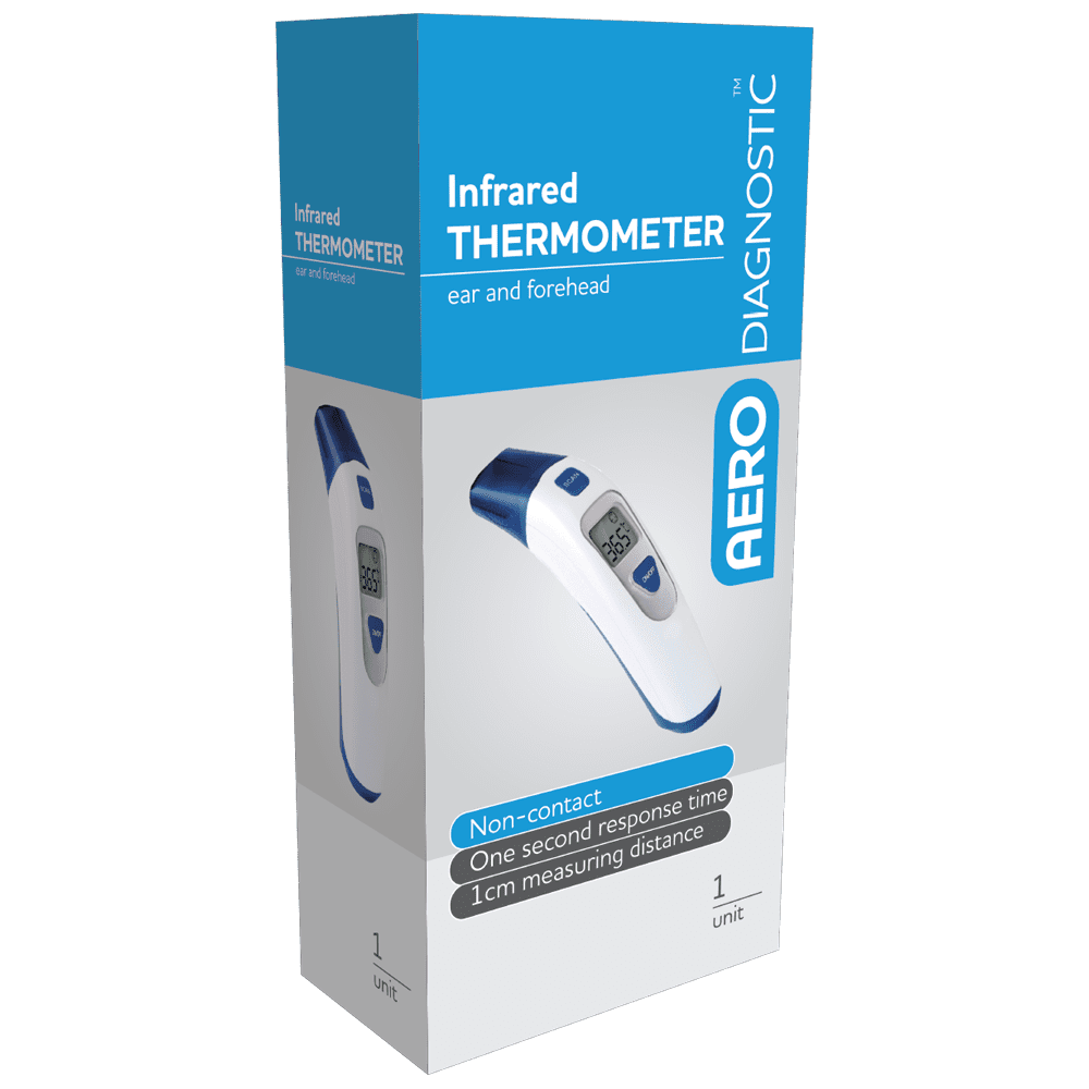 AERODIAGNOSTIC Personal Infrared Ear and Forehead Thermometer Aero
