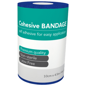 AEROBAN Cohesive Bandage 10cm x 4.5M Wrap/12
