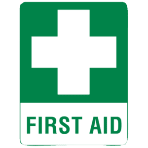 Large Metal First Aid Sign 60 x 45cm