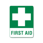 Large Poly First Aid Sign 60 x 45cm