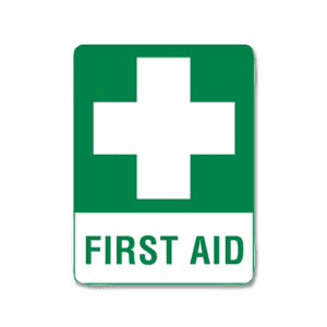 Large Poly First Aid Sign 60 x 45cm