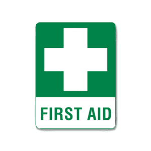 Medium Poly First Aid Sign 45 x 30cm