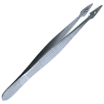 AEROINSTRUMENT Stainless Steel Fine Forceps with Pin 13cm