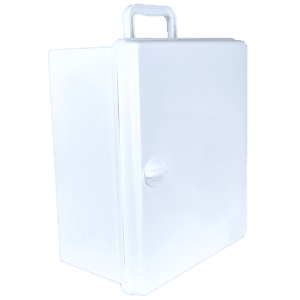 AEROCASE Large White Plastic Cabinet with Knob Closure