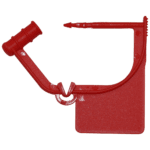 Small Red Plastic Safety Seal