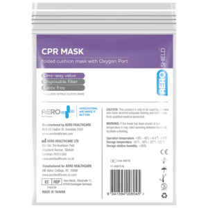 AEROMASK CPR Mask in Clear Bag