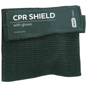 AEROSHIELD Key Ring CPR Face Shield + Gloves