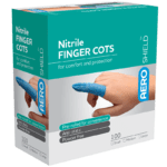 AEROSHIELD X-Large Nitrile Finger Cots Box/100