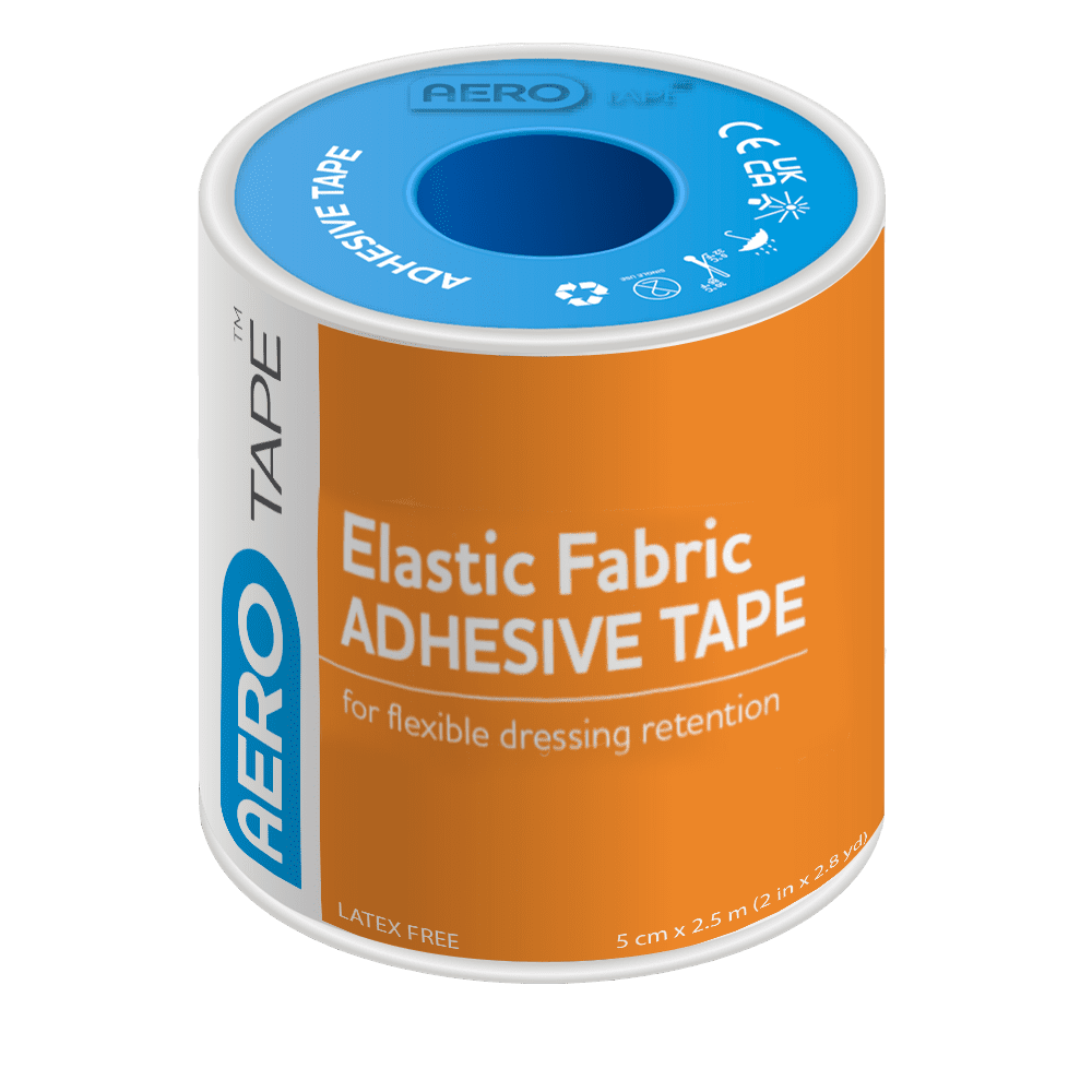 AEROTAPE Elastic Fabric Adhesive Tape 2.5cm x 2.5M