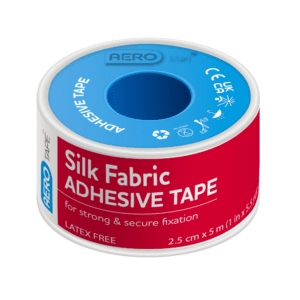 AEROTAPE Silk Fabric Adhesive Tape 2.5cm x 5M Box/6