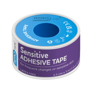 AEROTAPE Sensitive Microporous Paper Tape 2.5cm x 5M Box/6