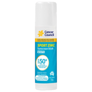 CANCER COUNCIL SPF50+ Sport Zinc Sunscreen Stick 12g