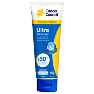 CANCER COUNCIL SPF50+ Ultra Sunscreen Tube 250mL (GST Free)
