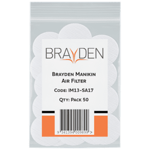 BRAYDEN Manikin Air Filter – Adult Pack/50
