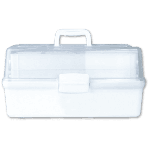 AEROCASE Medium White and Clear Tacklebox