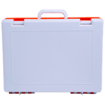 AEROCASE Medium/Large White and Orange Rugged Case